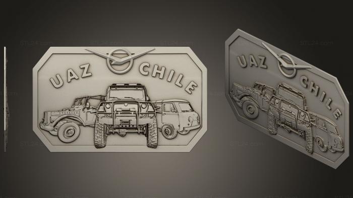 Vehicles (UAZ Chile Hebilla, CARS_0358) 3D models for cnc